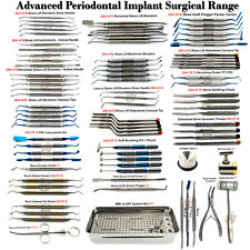 Range Of Implant Surgical Instruments Kits Dental Bone Preparing Elevators Sets