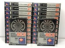 22 Vintage Agfa Carat 606 Super Ferro Dynamic Metal Sm Cassette Tape Used
