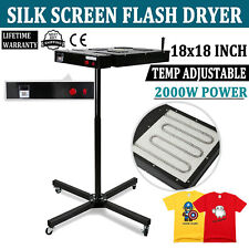 18 X 18 Flash Dryer Silk Screen Printing Equipment T-shirt Curing Adjustable