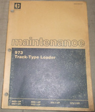 Cat Caterpillar 973 Track Loader Maintenance Manual Book