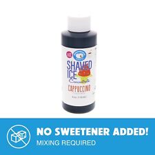Hypothermias Cappuccino Flavor Syrup Snow Cone Machine Concentrate Unsweet