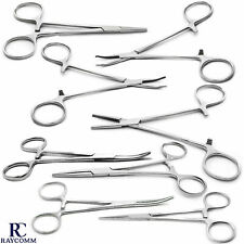 Surgical Hemostatic Artery Locking Forceps Hemostat Clumps Veterinary Tools Set