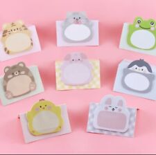 8 Animal Sticky Note Packs Cute Cartoon Sticky Notes Great Gift Perfect Size New