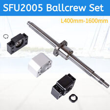 Sfurm2005 Ball Screw With Nut L400mm-1600mm Bkbf15 Support Nut Housing Set