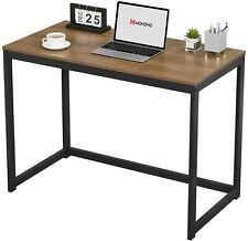 Wohomo Small Modern Computer Study Desk For Home Office Dark Brown 39