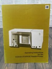Kodak Starvue Reader Microfiche Viewer Operating And Maintenance Instructions