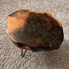 Epoxy Coffee Table Live Edge Natural Edge Side Table Plant Stand Nightstand