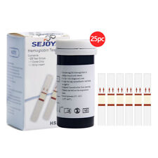 25pcs Test Strips For Blood Hemoglobin Meter Analyzer Anemia Monitor Hb-101