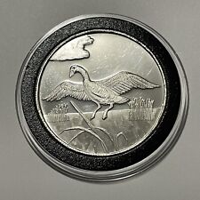 Rare Geese Collector Bird Coin 1 Troy Oz .999 Fine Pure Silver Round Medal Duck
