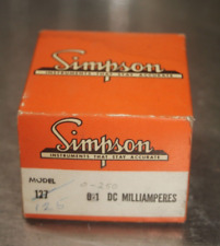Simpson Milliamperes Dc Meter 0250