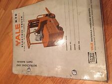Yale K70 Electric Forklift Parts Catalog Instruction Manual