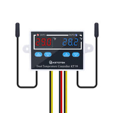 Ac 220v Digital Temperature Controller Thermostat Incubator Control Dual Probe