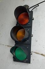 Real Traffic Signal Light Tct Traffic Control Technologies 7.5 Lens W Visors