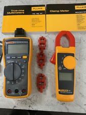 Fluke Multimeter 117 323 Combo Set With Leads And Manuals