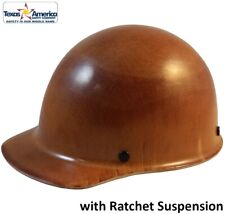 Msa Skullgard Cap Style With Ratchet Suspension - Natural Tan