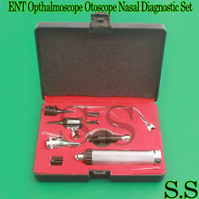 New Ent Opthalmoscope Ophthalmoscope Otoscope Nasal Diagnostic Set Kit 3 Bulb