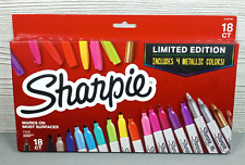 New Sharpie Fine Point Permanent Markers Limited Edition 18ct Assortedmetallic