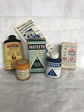 Vintage Dental Collectibles Johnsons Fasteeth Co-re-ga Dr. Wernets Brands