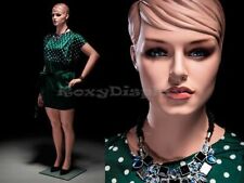 Female Plus Size Mannequin Display With Molded Hair Mz-avis3