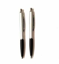 Lot Of 100 Pens - Executive Holden Style Silver Metal Pens - Black Ink
