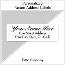 Return Address Labels Personalized Printed 34 X 2 14 Script