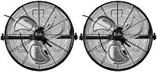 2pack Simple Deluxe 20 Inch High Velocity 3-speed Industrial Wall-mount Fan