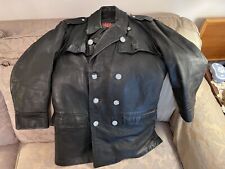 Leather Police Jacket Vintage