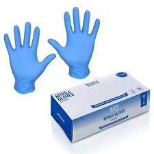 Blue Nitrile Gloves Disposable Protective Gear Premium Powder Latex Free Bluzen