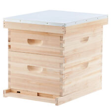 10-frame Beehive Hive Bee Hive Frames 1 Medium Box 1 Deep W Box Queen Excluder