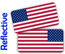 Reflective American Flag Hard Hat Stickers Motorcycle Helmet Decals Flags Usa