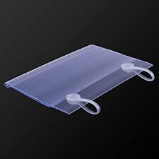 18-pack Clear Color Plastic Wire Shelf Price Label Holder Sign Holder Display...