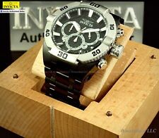 New Invicta Men 50mm Coalition Force Chronograph Stainless St. Black Dial Watch