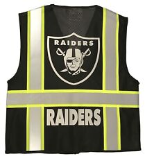 Las Vegas Raiders Black Reflective Safety Vest Wreflective Logo