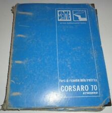 Same Corsaro 70 Synchro Tractor Parts Catalog Manual Bookbinder Original 1178