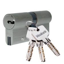 European Profile Double Cylinder For Mortise Lock With High Security Keys