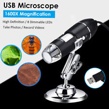 1600x Zoom 8led Usb Microscope Digital Magnifier Video Camera 1080p E5e3