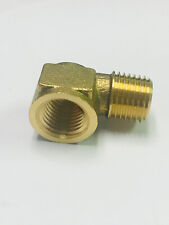 Forged Brass Street Elbow 14 Npt Male By 14 Npt Female 90 Degree Sold Each