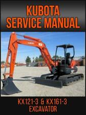 Kubota Kx121-3 Kx161-3 Excavator Workshop Service Repair Manual On Usb