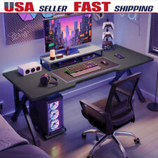 Gaming Desk Pc Computer Desk Home Office Desk Table Gamer Workstation Black