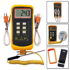 Digital Thermocouple Thermometer Dual Channel 2k-type Temperature Meter