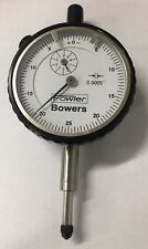 Fowler Bowers 52-548 Dial Indicator 0-.500 Range .0005 Black Bezel