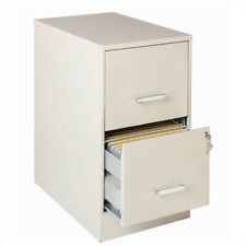 Space Solutions 22 Deep 2 Drawer Metal File Cabinet For Home Or Office Stone