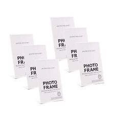 Photo Booth Frames 4x6 Inch Clear Acrylic Plastic Display Slanted Back Vertical