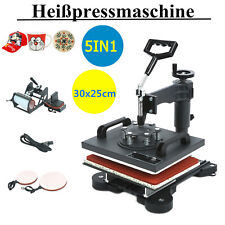 Digital T-shirt Heat Press Machine 5 In 1 Sublimation Transfer Printer Diy