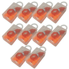 10 Pair Silicone Corded Ear Plugs Reusable Hearing Protection Noise Reduction Us