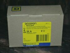 Square D Qo220gfi 2 Pole 20 Amp Ground Fault Circuit Breaker New In Box