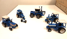 Vintage Ertl Blue Ford Diecast Farm Tractors Lot