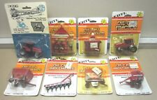 Eight 164 Scale Vintage Diecast Miniature Ih Implements And Tractors Nib