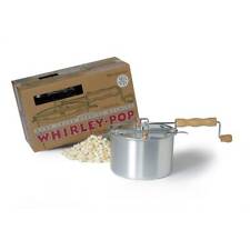 Whirley-pop 6 Qt Popcorn Popper With Metal Gears Aluminum With Wooden Handle