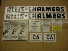 Allis Chalmers Model Ca Tractor Decal Set Black New Free Shipping